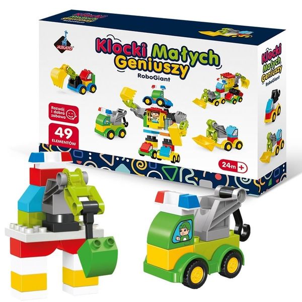 klocki małych geniuszy robogiant 49 elem. 0732 zdjęcie 1