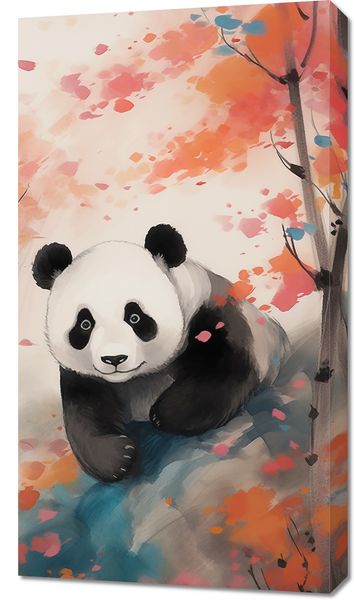 Obraz 50x90cm Panda wśród Klonów zdjęcie 1