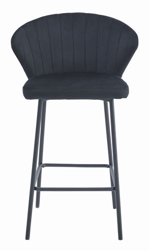 Hoker GATTA - czarny aksamit / nogi czarne x 1 na Arena.pl