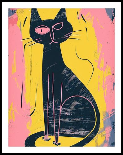 Plakat 50x65cm Kontrastowa Kotka na Arena.pl