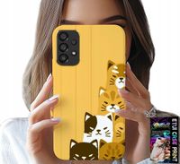 ETUI DO SAMSUNG GALAXY A53 5G - LOVE CAT, WZORY Z KOTAMI, CASE + SZKŁO