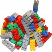 Duże klocki Hemar K3 konstrukcyjne 200 el luz 6k