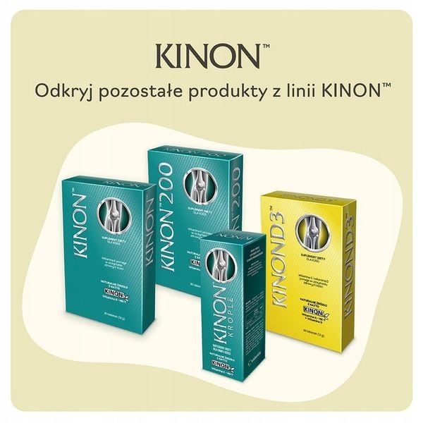 KINON D3 witamina K2 MK-7 + D3, 30 tabletek zdjęcie 3