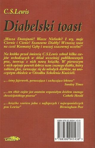 Diabelski toast - C.S. Lewis - oprawa miękka na Arena.pl