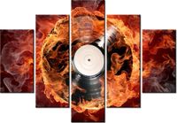 105CM 150CM OBRAZ 5 ELEM PŁYTA WINYLOWA DRUK