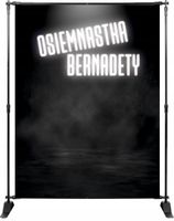 TŁO ścianka FOTO osiemnastkowa NEON z imieniem