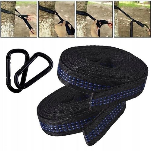 ZESTAW DO MOCOWANIA HAMAKA, SYSTEM ZAWIESZENIA, PASKÓW DO HAMAKA NA DRZEWIE na Arena.pl