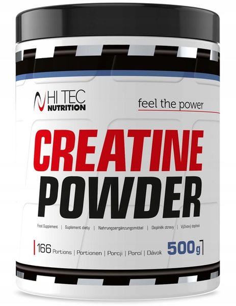 HI TEC Creatine Powder- 500g MONOHYDRAT MASA SIŁA zdjęcie 1