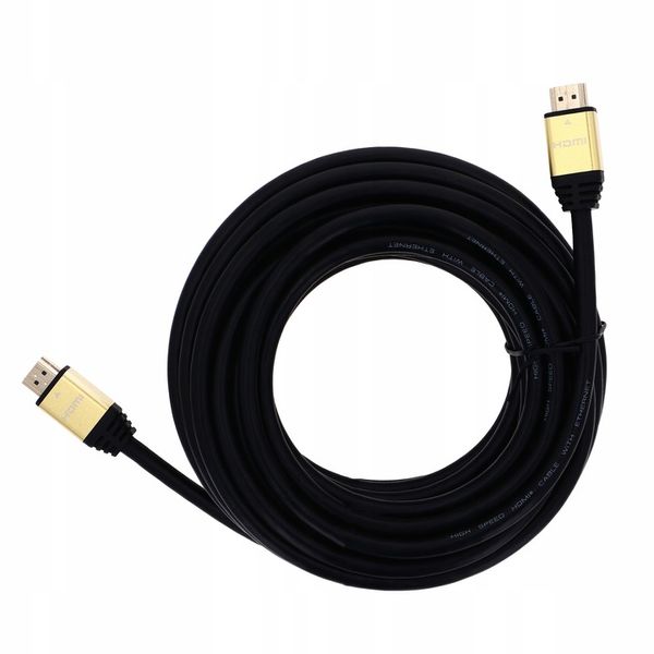 KABEL PRZEWÓD HDMI - HDMI 2.0 10M UHD 2160P 4K 60Hz 3D 48bit 18GBPS HDR 10M zdjęcie 2