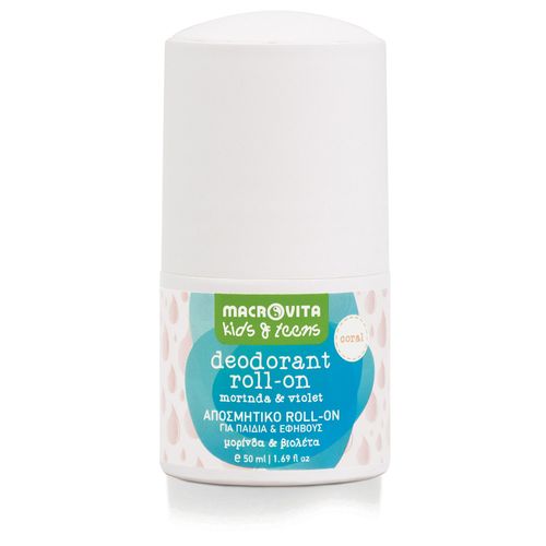 MACROVITA Kids & Teens Coral naturalny dezodorant roll-on dla dziewczynek z morindą i fiołkiem 50ml na Arena.pl