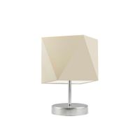 Lampka PASADENA abażur ecru stelaż stal szczotkowana
