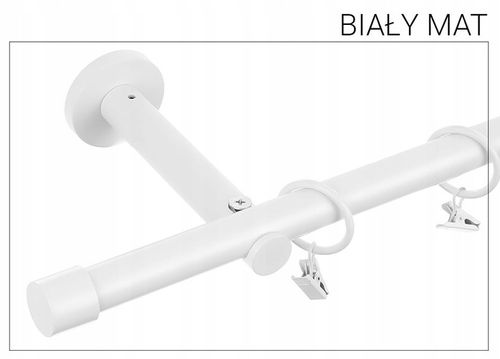 Karnisz METALOWY pojedynczy fi19 mm LOFT - 140cm Czarny mat na Arena.pl