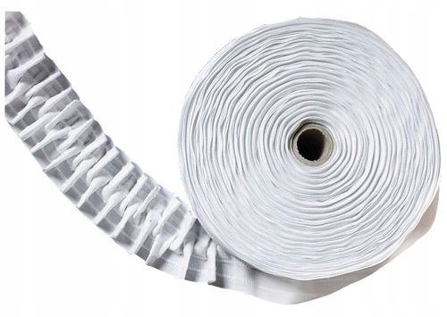 TAŚMA marszcząca SMOK 6 cm szer. BAWEŁNA ROLKA 50m taśmy do firan zasłon na Arena.pl