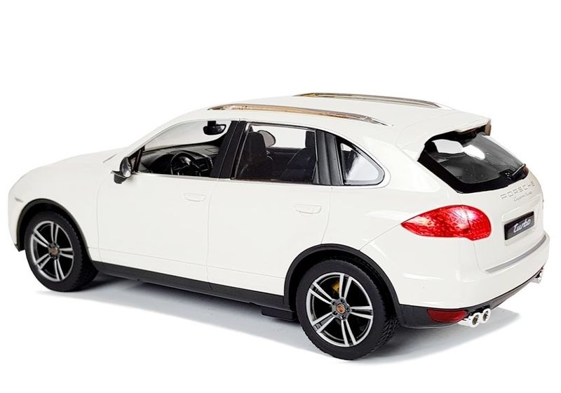 Auto R/C Porsche Cayenne Rastar 1:14 Białe zdjęcie 4