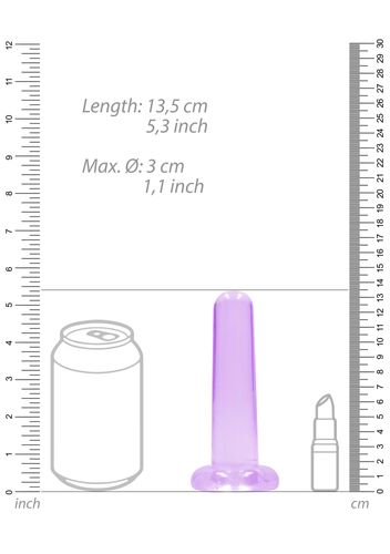 przezroczyste dildo przyssawkowe realrock 13,5 cm na Arena.pl