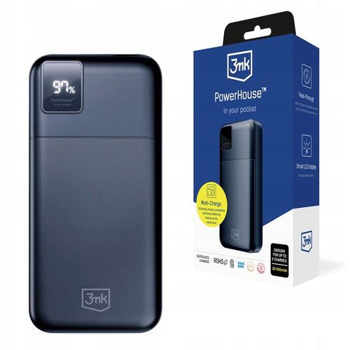 Powerbank 20000 mAh Multi-Charge USB-C & USB-A QC 3.0 - 3mk PowerHouse na Arena.pl