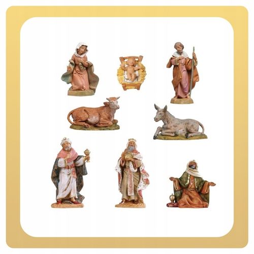 FIGURY DO SZOPKI BOŻONARODZENIOWEJ ŚWIĄTE ORYGINALNE FONTANINI 8 SZTUK 12CM na Arena.pl