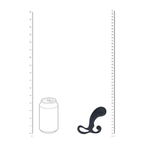 Bulb With Loop Silicone Prostate Massager - S - Black na Arena.pl