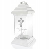 Duży ZNICZ kapliczka szklana z GRAWEREM dla mamy