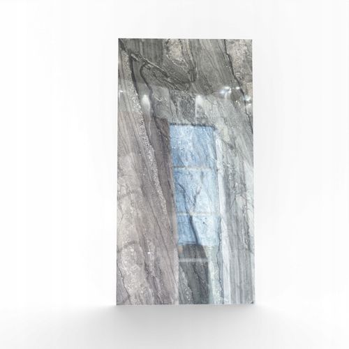 Gres marmur grafitowy 120x60 cm | połysk | duży format | premium stone look na Arena.pl