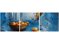 90X30CM MARTWA NATURA JABŁKAMI TRÓJ OBRAZ