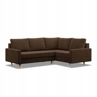 NAROŻNIK BLANK XL DUŻY BRĄZOWY KANAPA Rozkładana z Funkcją Spania Rogówka