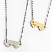 Naszyjnik Stal Chirurgiczna You &Amp; I Srebrny