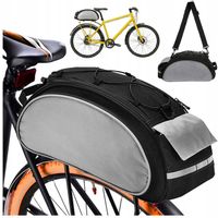 WODOODPORNA TORBA Rowerowa z ODBLASKAMI TYLNA Sakwa Na Rower NA PIKNIK DUŻA