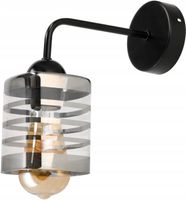 Lampa kinkiet ścienny stały prosty LOFT klosz SZKLANY PROSTOKĄT na 1x E27