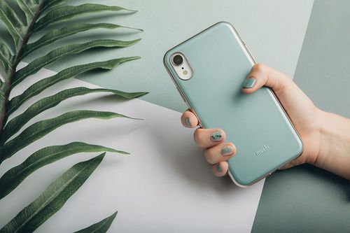 Etui do iPhone XR (system SnapTo) (Powder Blue) na Arena.pl