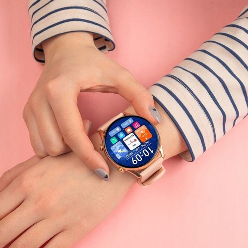 SMARTWATCH ZEGAREK DAMSKI POLSKIE MENU ROZMOWY ZDROWIE SPORT AMOLED 4 PASKI na Arena.pl