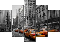 105CM 150CM OBRAZ 5 ELEM MANHATTAN TAXI DRUK