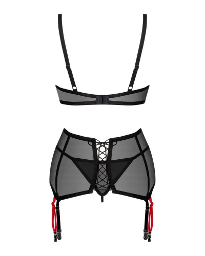 obsessive glandez xl/2xl komplekt siateczkowy 3-częściowy czarny/czerwony na Arena.pl