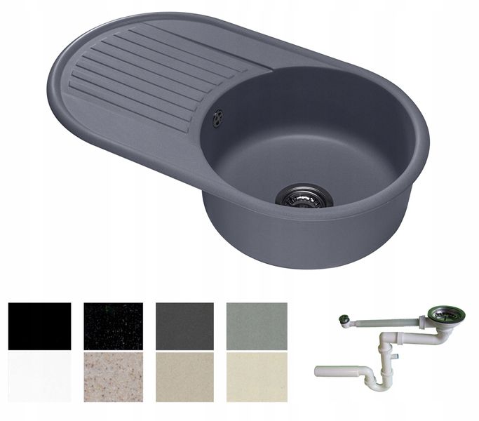 ZLEW ZLEWOZMYWAK GRANIT 8 kolorów 76x44 + SYFON zdjęcie 1