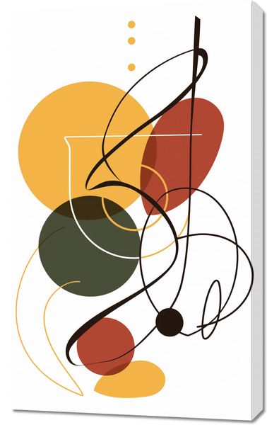 Obraz 60x100cm Taniec Form i Barw zdjęcie 1