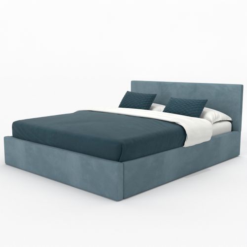 ŁÓŻKO TAPICEROWANE DO SYPIALNI 120x200 ŁÓŻKO PODWÓJNE Z POJEMNIKIEM MORSKIE na Arena.pl