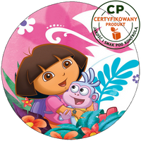 Opłatek na tort Dora