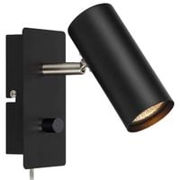 Regulowana LAMPA ścienna BARCELONA 107345 Markslojd metalowa OPRAWA kinkiet tuba industrialna czarna