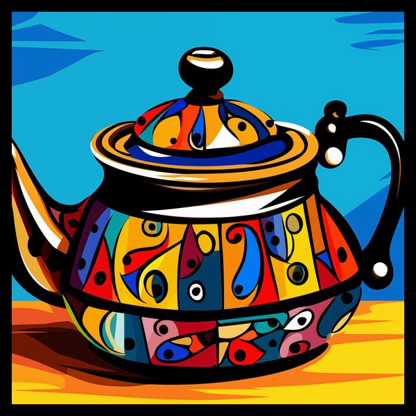 Plakat 50x50cm Może Herbatki? zdjęcie 2