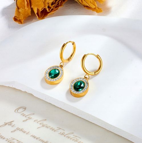 Pozłacane Kolczyki Złote Ze Stali Chirurgicznej na Arena.pl