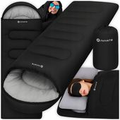 ŚPIWÓR TURYSTYCZNY ZIMOWY CIEPŁY Z KAPTUREM 2w1 DUŻy WOJSKOWY MUMIA 210x75