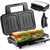 Toster Mozano Sandwich Toaster Opiekacz Mozano srebrny/szary 950 W