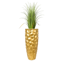 Złota donica perłowa muszelkowa Glamour Premium 90