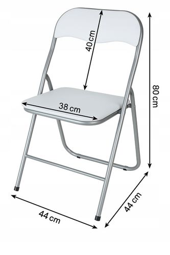 Krzesło składane bankiet catering białe na Arena.pl
