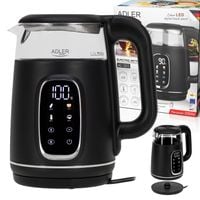 Czajnik Elektryczny Szklany Do Kuchni LED Podtrzymywanie Ciepła 1,7L