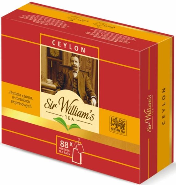 SIR WILLIAM`S HERBATA TEA CEYLON BLACK TEA EXPRES 88SZT zdjęcie 1