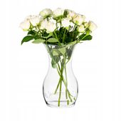 Szklany WAZON Flakon Na Kwiaty Bukiety KLASYCZNY Dekoracja OZDOBA 25 cm