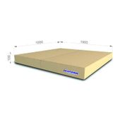 materac Kometa 100x100x10 dwuczęściowy beżowy