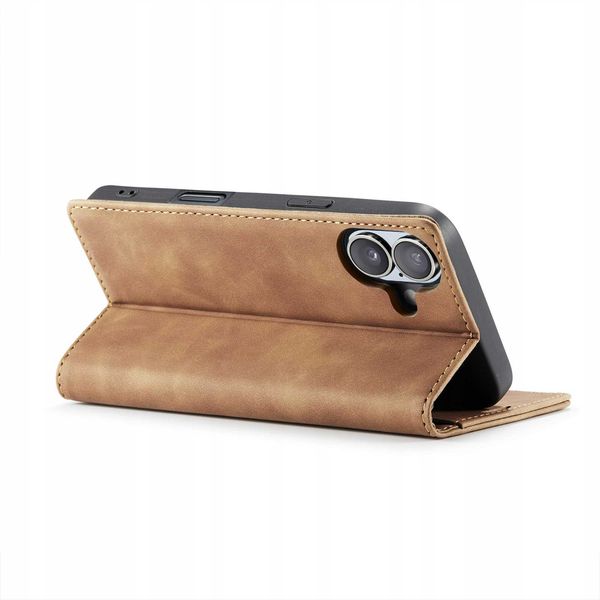 Spacecase Wallet Iphone 16 Light Brown zdjęcie 14