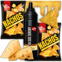 ZESTAW NACHOSY SEROWE 500G X2 SOS SEROWY 950G FANEX NACHOS Z SEREM SER DIP